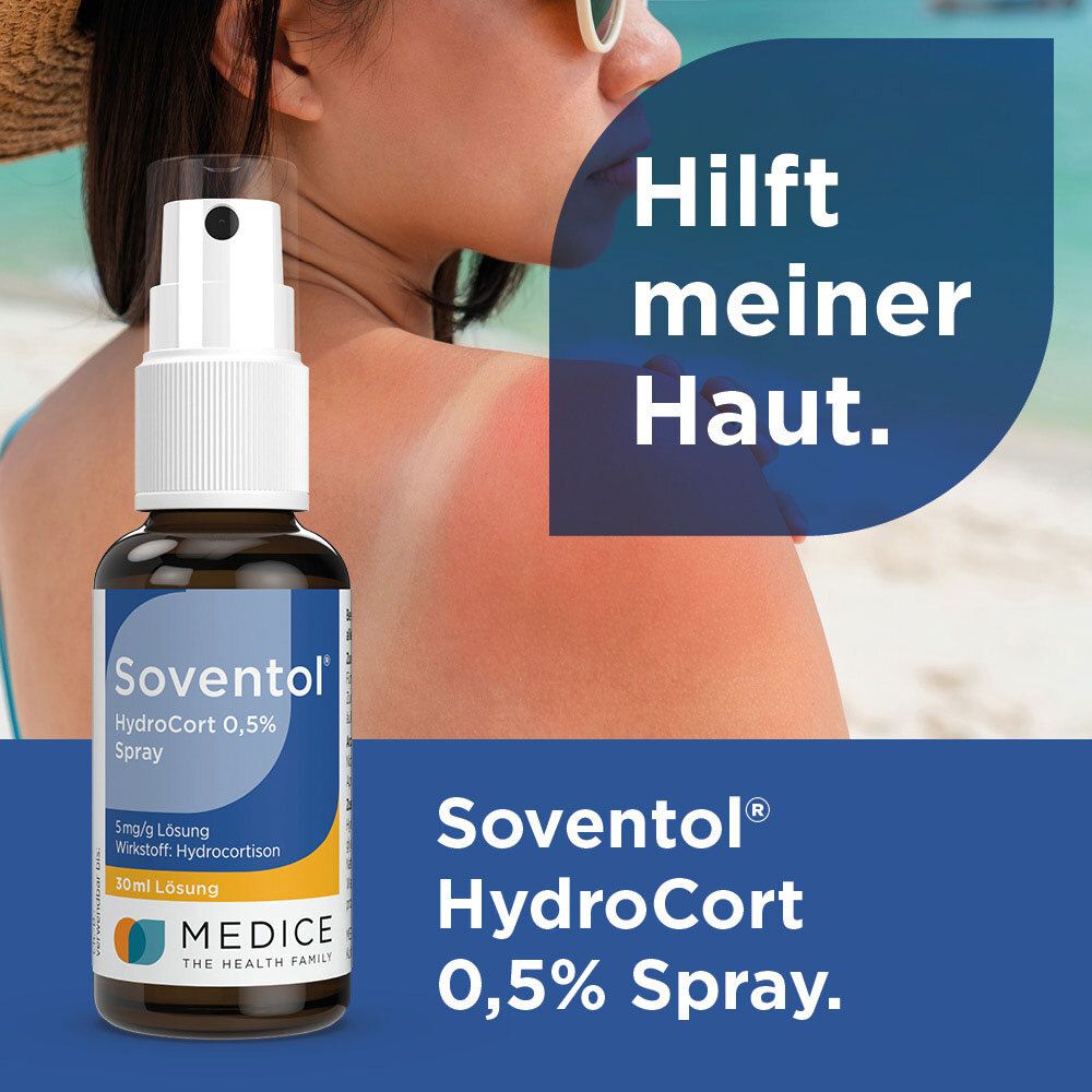 Soventol HydroCort 0,5% Spray bei Hautentzündungen