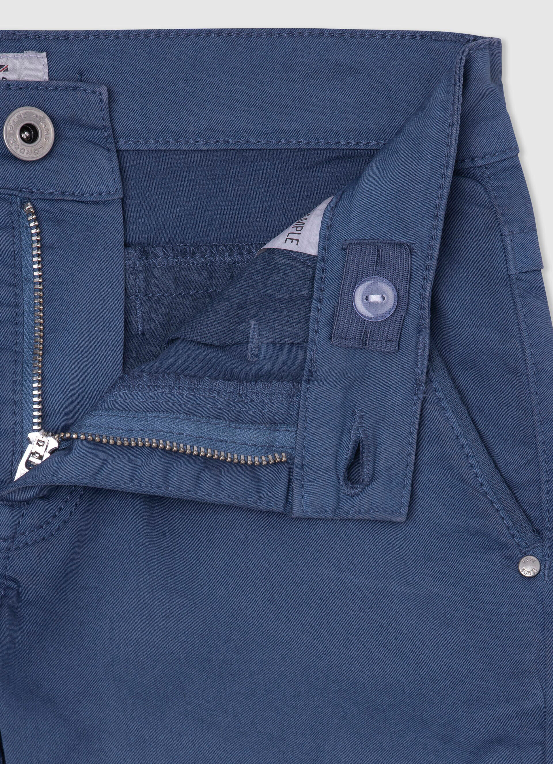 Bermuda chino de corte regular - azul jarman