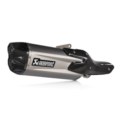 Silencieux Akrapovic Titane noir embout Carbone - Gris