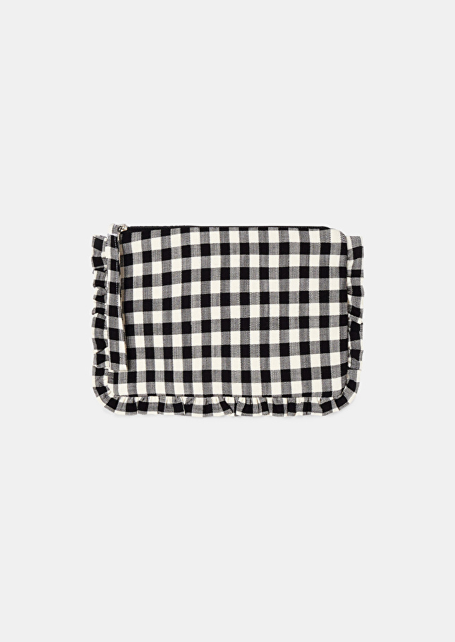 Pochette Sabrinanoire en vichy
