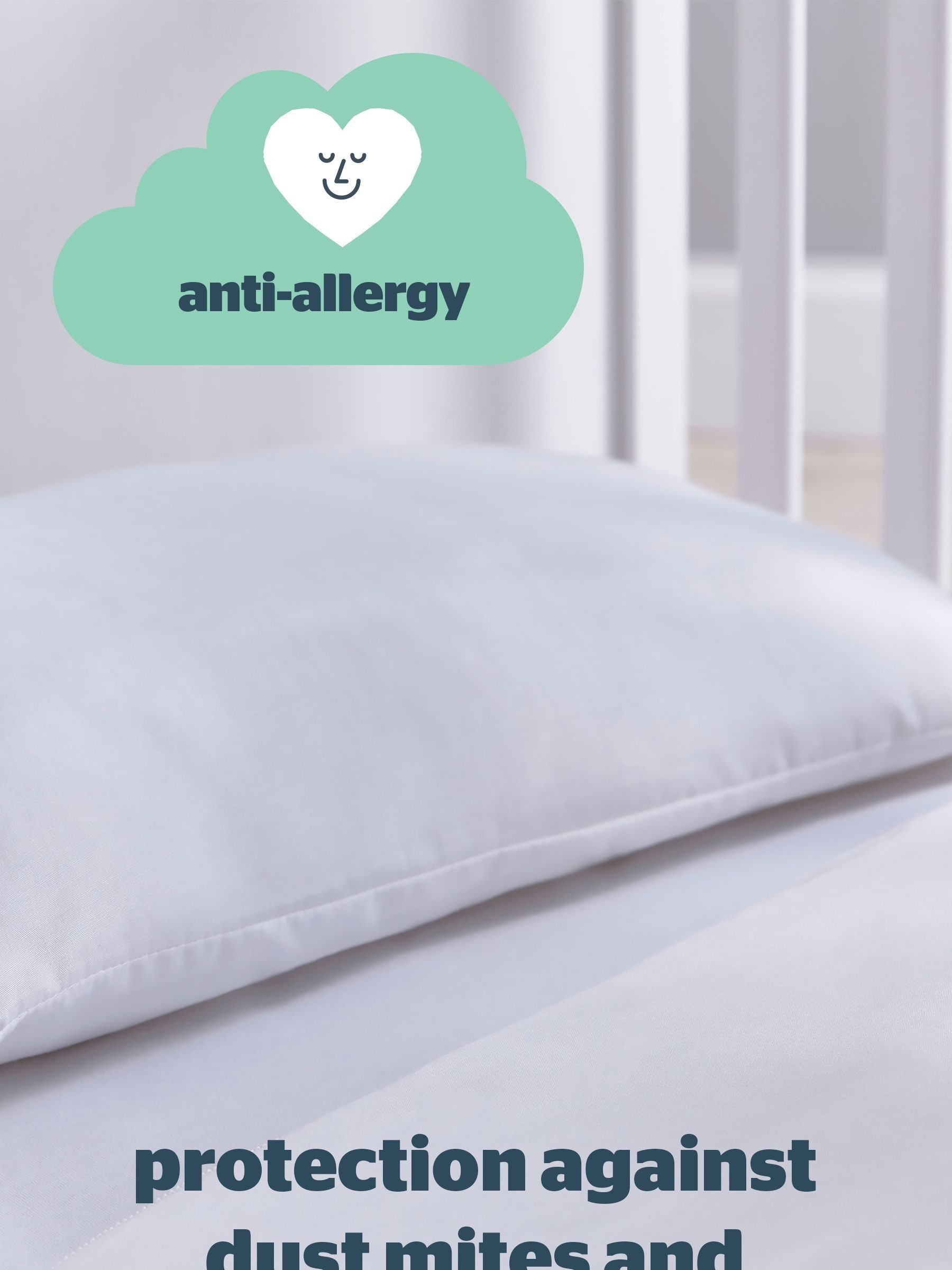 Silentnight - Safe Nights anti-allergeen katoenen kussen