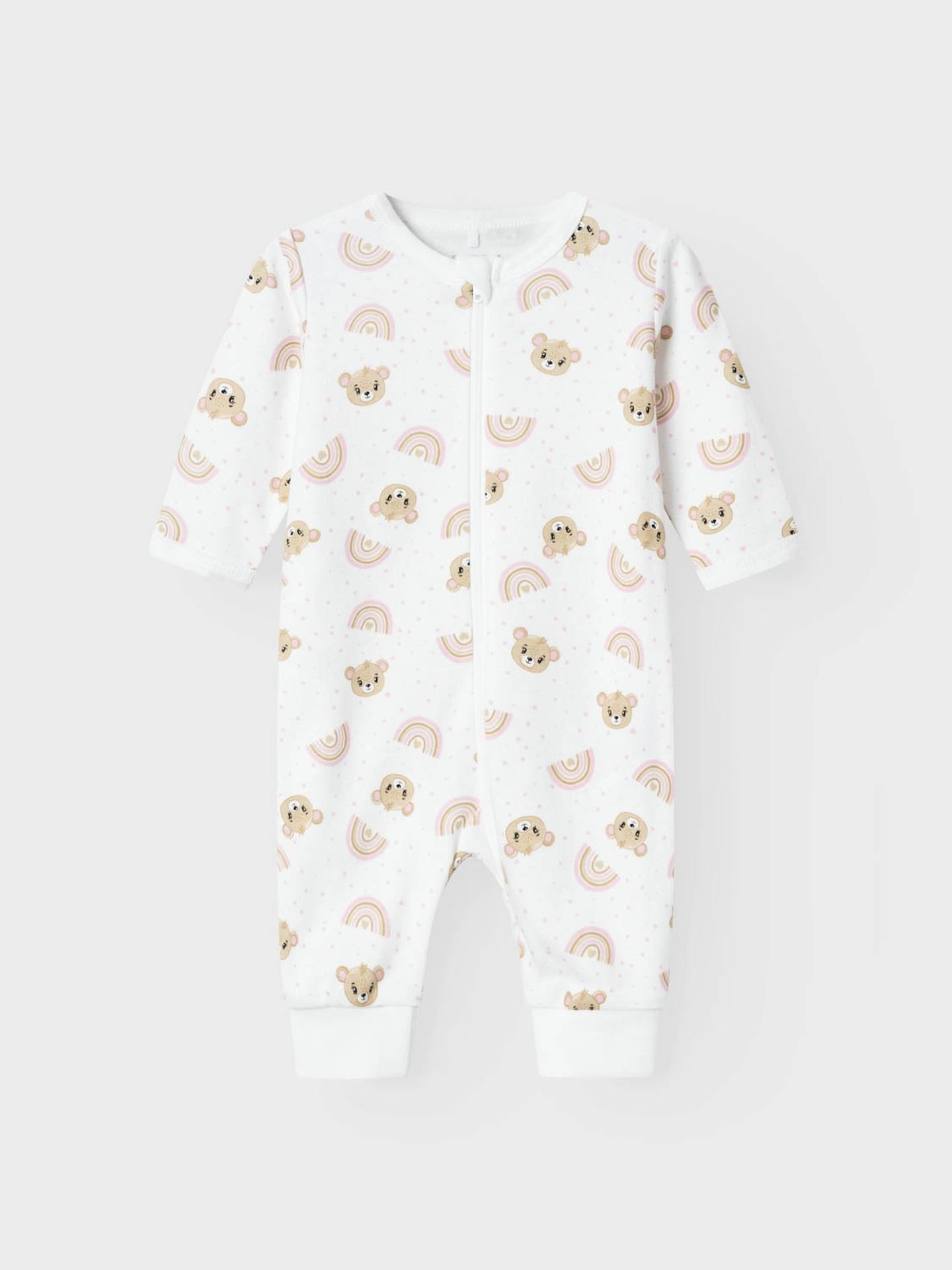 Nightsuit Zip Orchid Pink Teddy