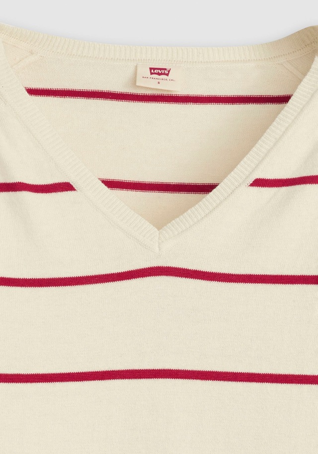 Levi's® Longpullover »PETAL VNECK SWEATER« mit Rippbündchen