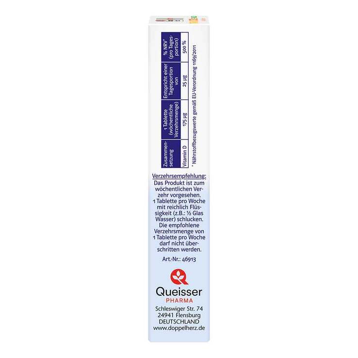Doppelherz Vitamin D3 7000 I.E. pflanzlich sys.TAB, 30 St