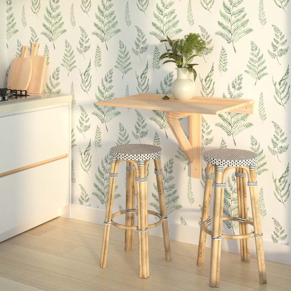 Etagère murale pliable en pin massif