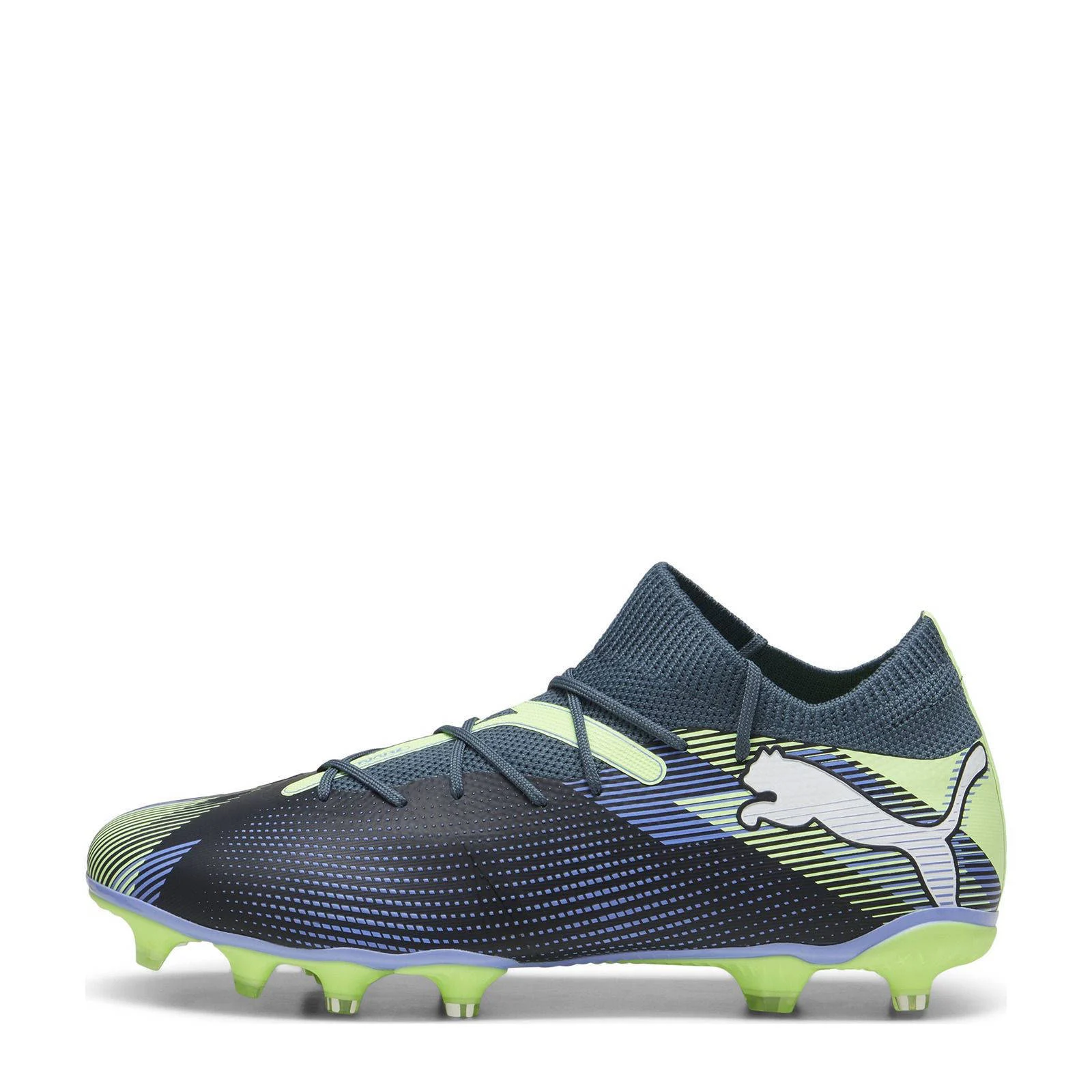 Puma Future 7 Match  senior voetbalschoenen grijs/wit/felgroen