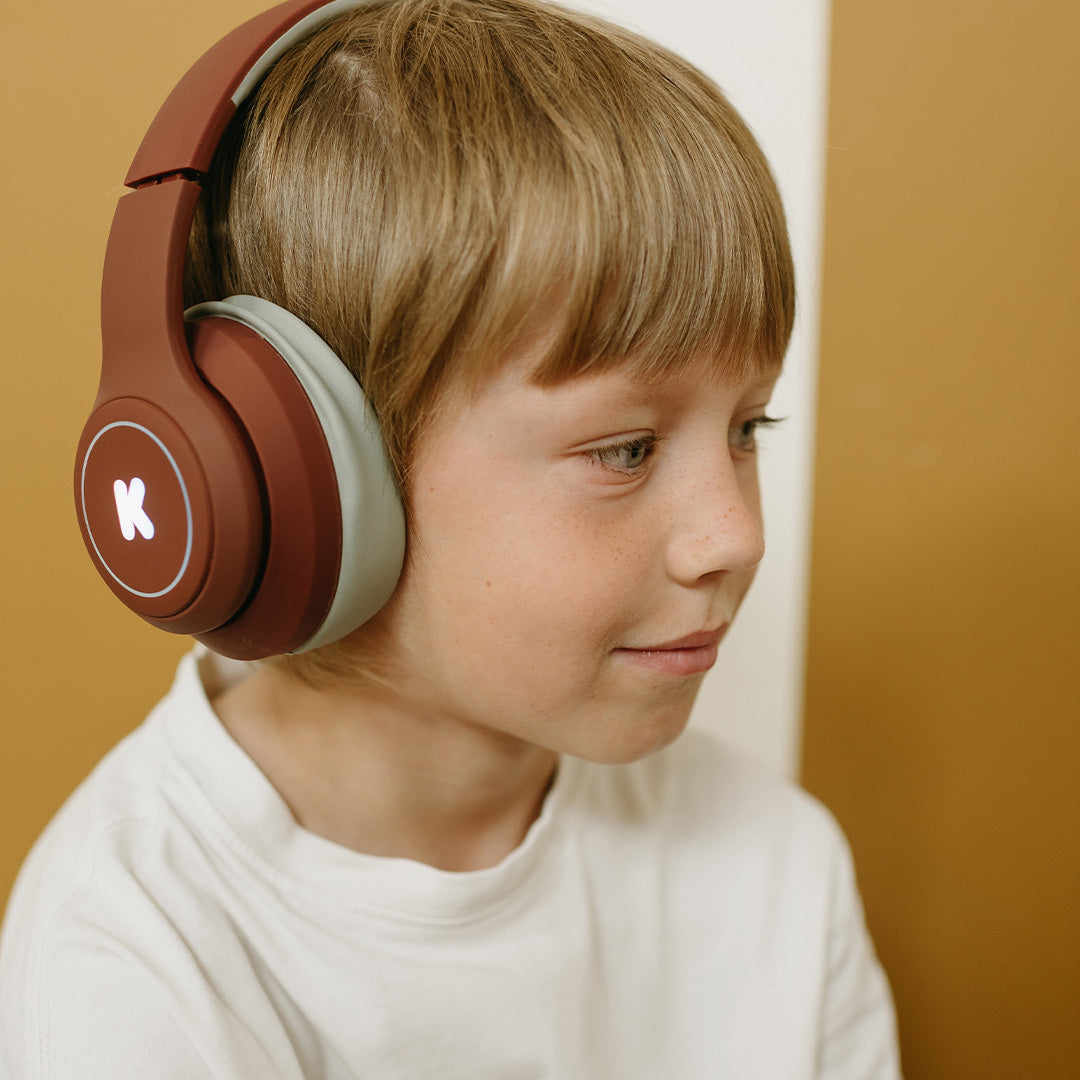 kidywolf draadloze kinderkoptelefoon k-ears - rood