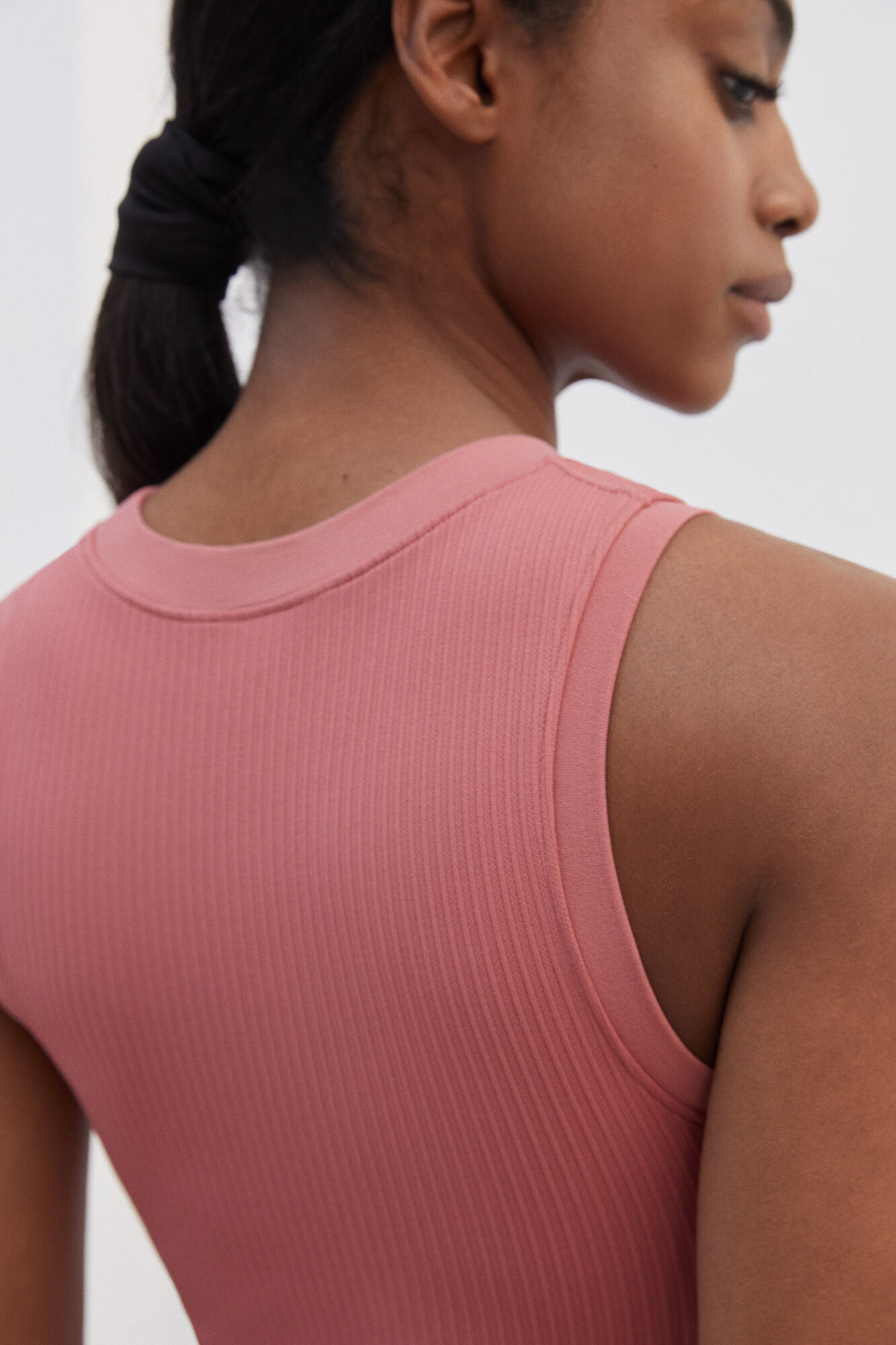 Camiseta rosa Seamless sin mangas - rosa