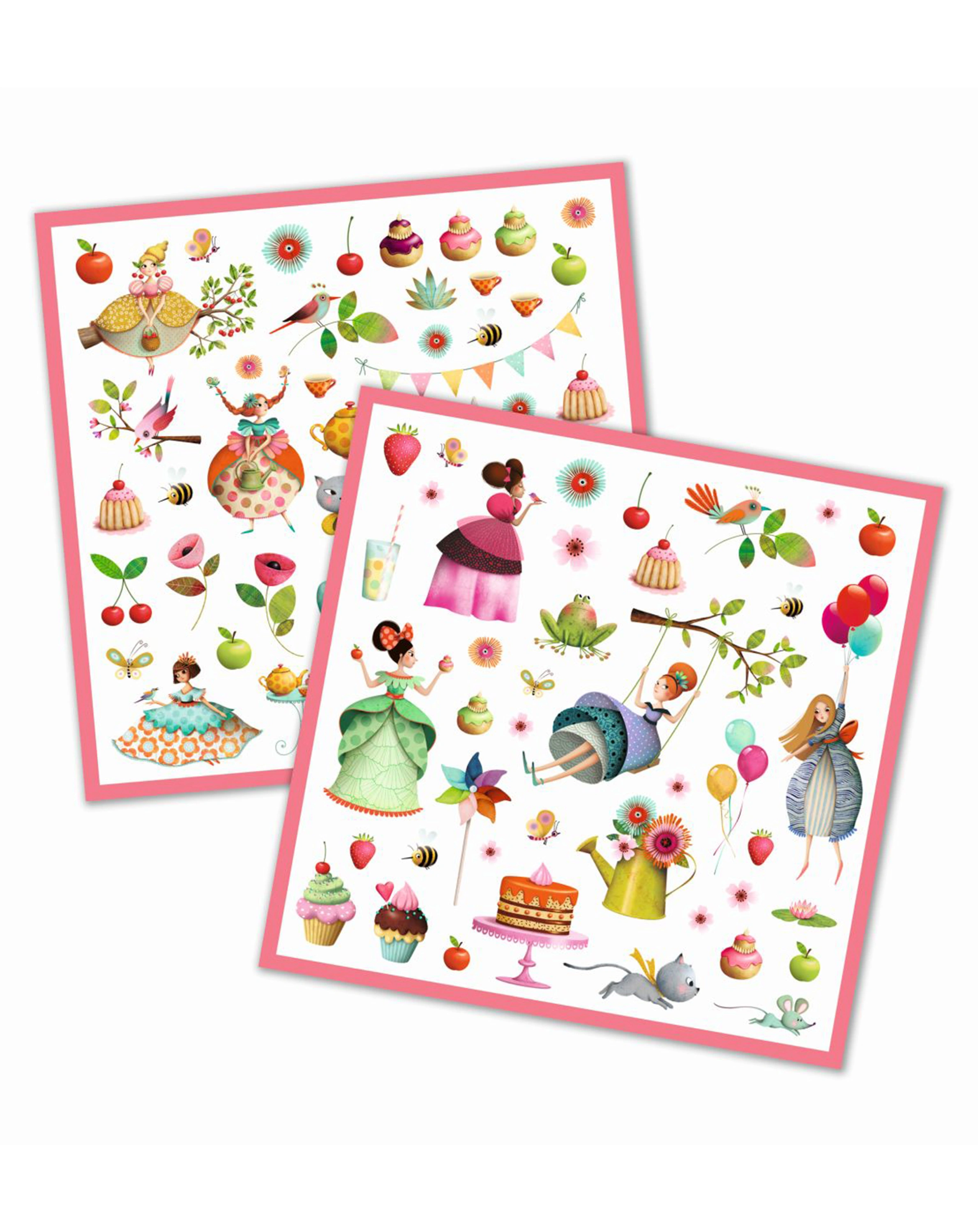 Sticker TEEPARTY DER PRINZESSIN 4 Bögen in bunt