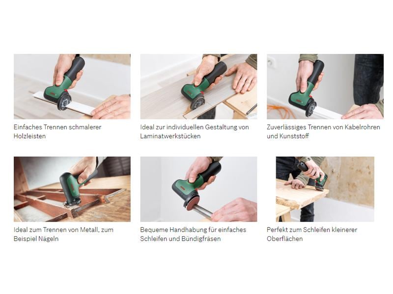 Bosch Winkelschleifer EasyCut & Grind Kabelloses Trennen und Schleifen