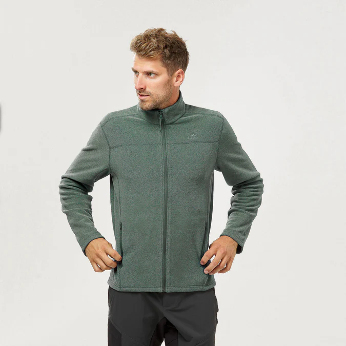Decathlon Quechua - Jaqueta de caminhada masculina Quechua MH120 em fleece