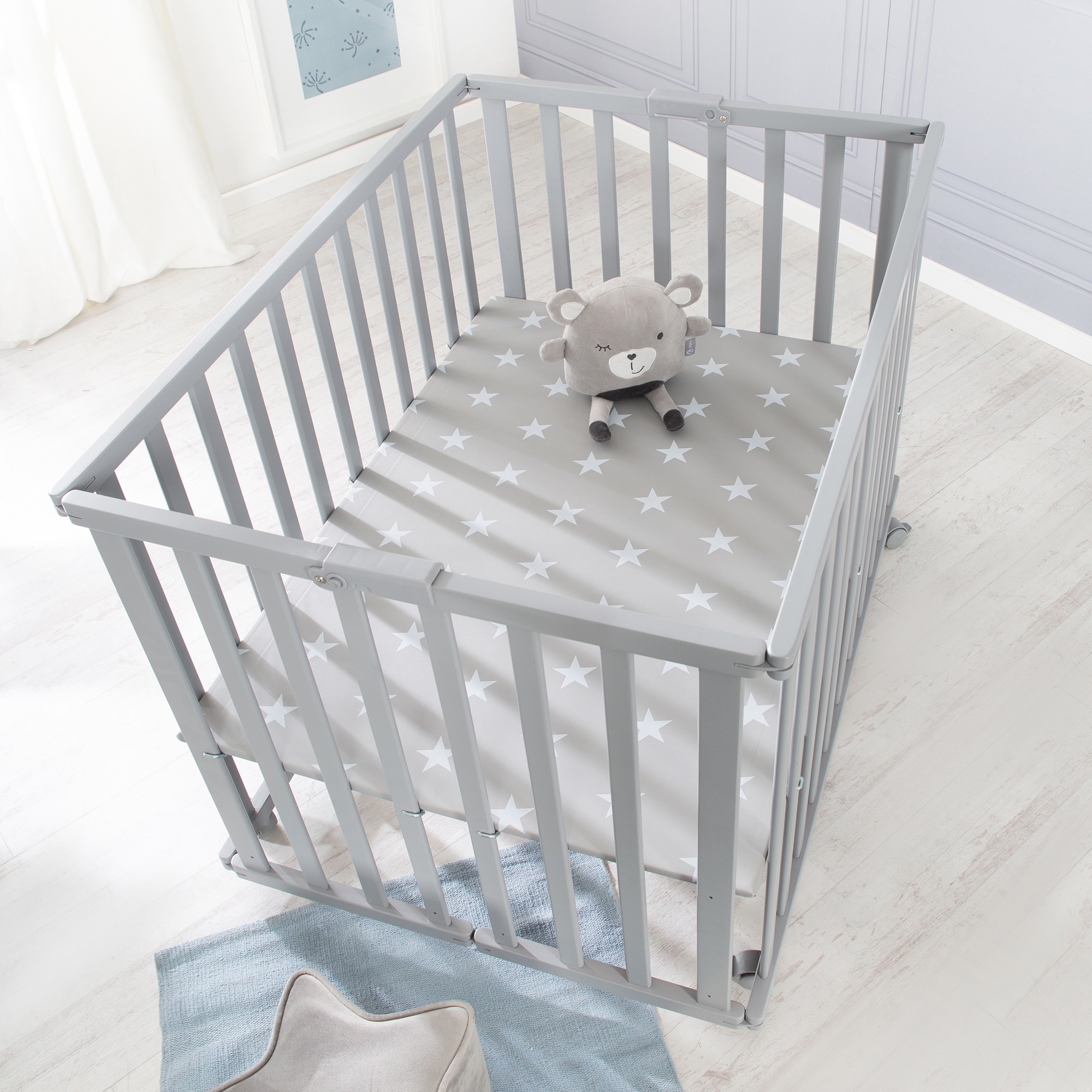 roba® Laufgitter »Taupe, 74x100 cm« mit Folienboden