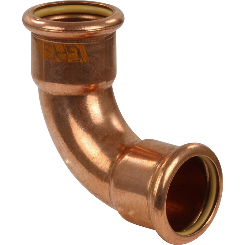 VSH Xpress gas koper pers bocht 90° 28mm