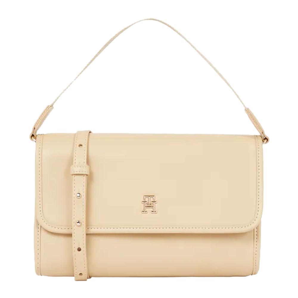Tommy Hilfiger Sac Main Beige Tommy Hilfiger Monotype Shoulder