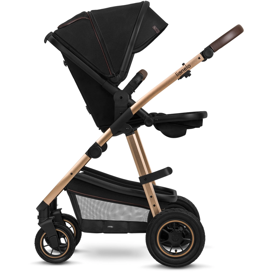 lionelo Kombikinderwagen Amber 2 in 1 Black Onyx