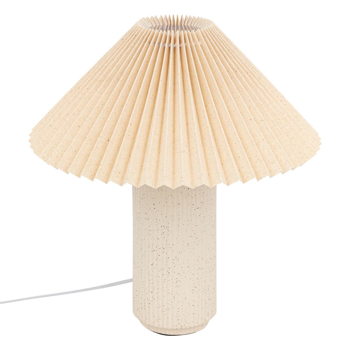 LAMPE CYLINDRE TALYA CERAMIQUE BLANC H.38CM