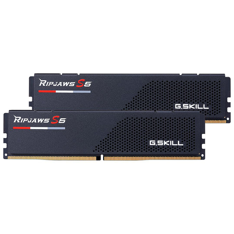G.Skill Ripjaws S5 Black - 2 x 16 Go (32 Go) - DDR5 6000 MHz - CL30
