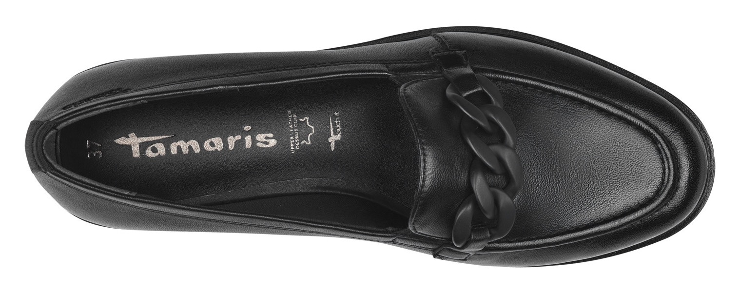 Tamaris Slipper  , Loafer, Halbschuh, Schlupfschuh mit eleganter Zierkette