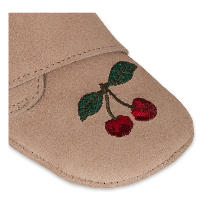 Konges Sløjd Chaussons Mamour Suède | Rose poudré