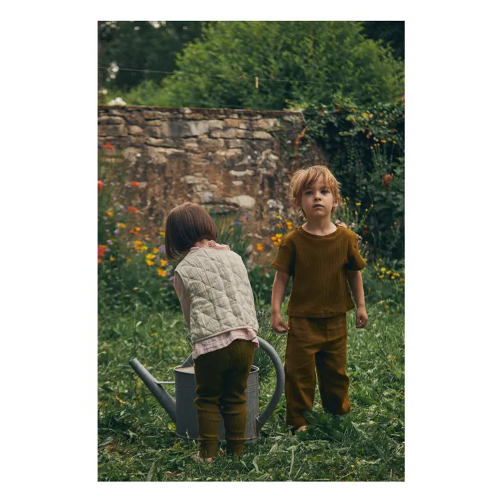 Poudre Organic Veste Avoine Matelassée | Ecru