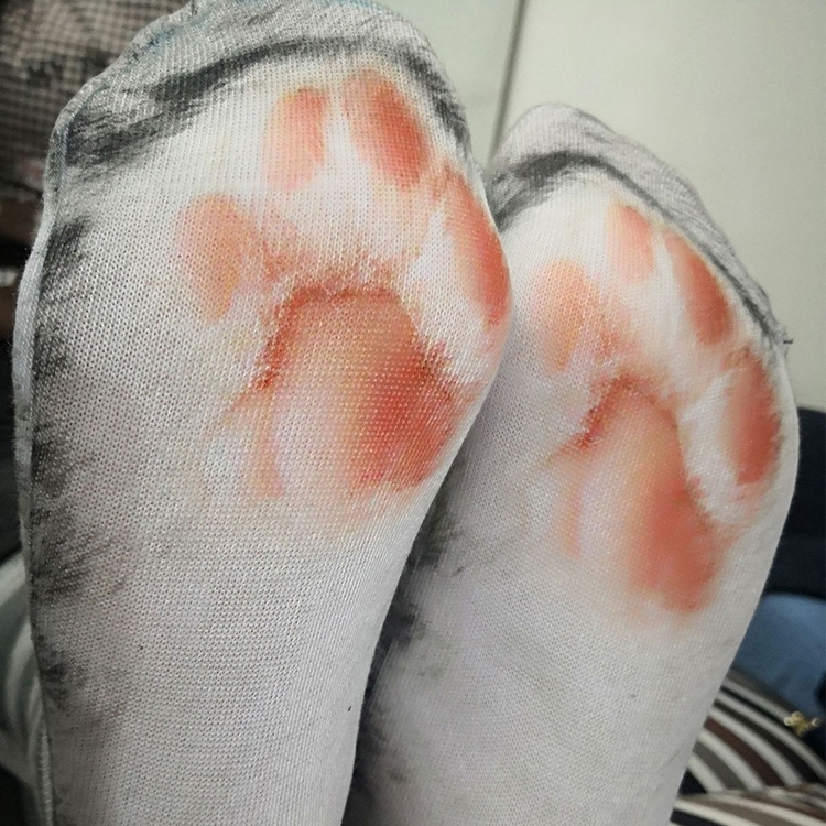 (Gr. 30-33) Lustige Tierpfoten Socken Füsslinge Strümpfe 3D Motiv - Hund