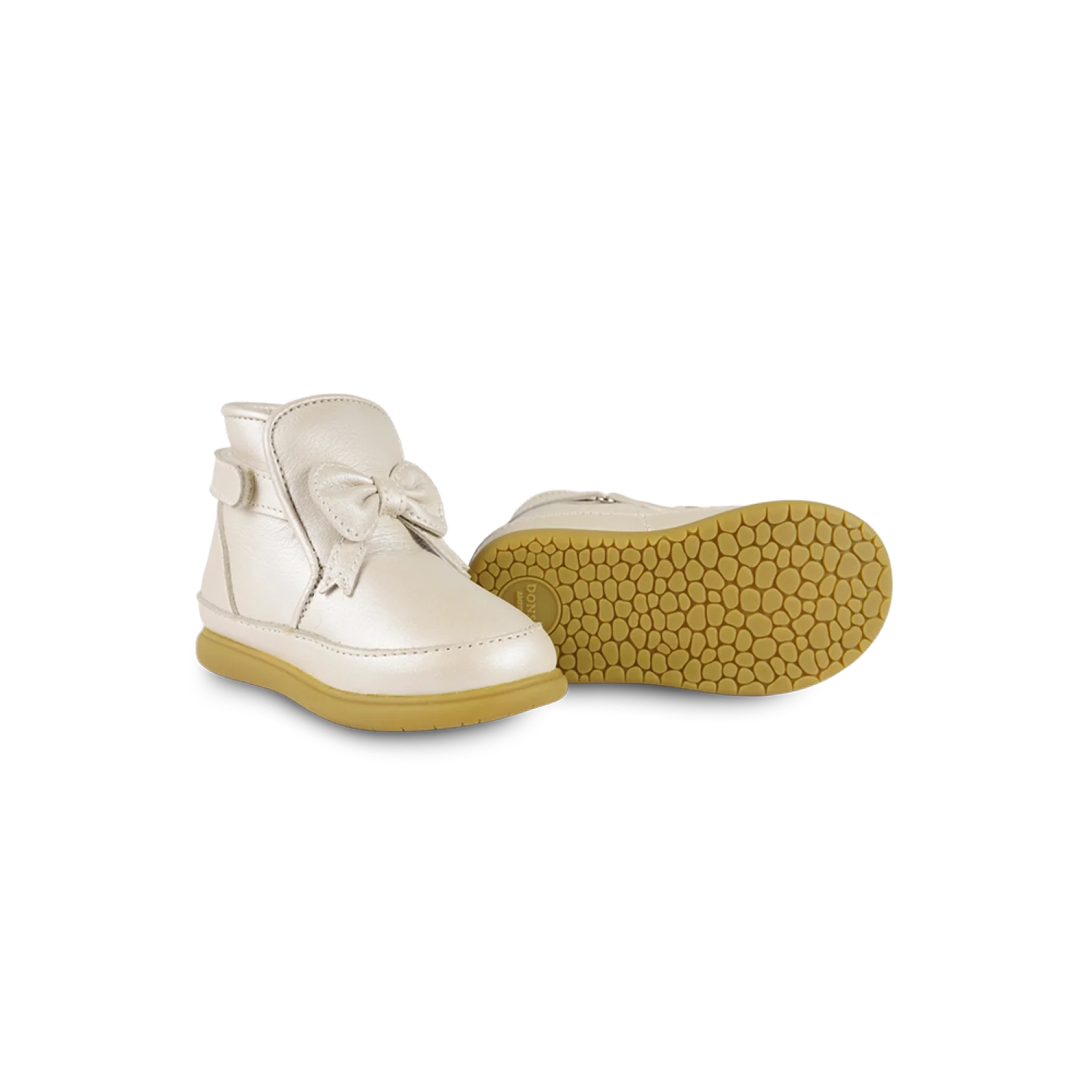 Cemilla Shoes | Off White Metallic Leather