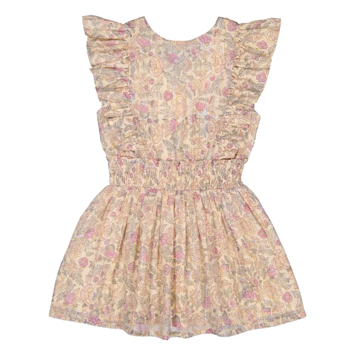 Louis Louise Robe Gilda Métallisée | Rose pâle