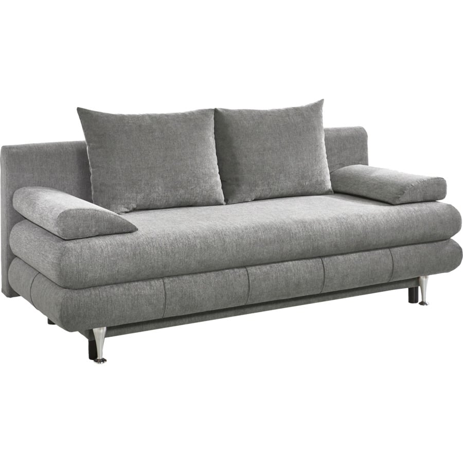 Bettsofa Ronja Stoff Chenille greige, Bettkasten