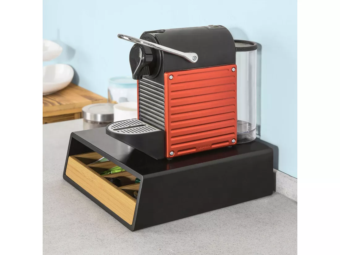Boîte de Rangement à Tiroir pour Capsules de Thé et café Boîte à Capsules de Café, FRG280-Sch