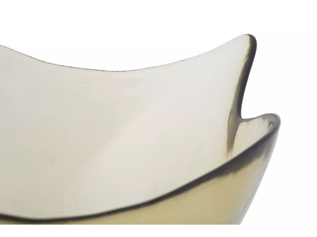 Bol en verre jaune Ø 30x18 cm