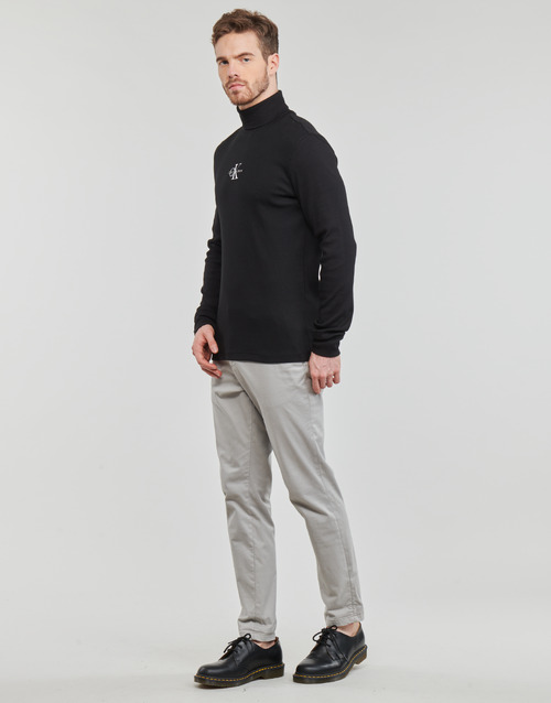 Calvin Klein Jeans - FREEFIT ROLL NECK LS - Noir