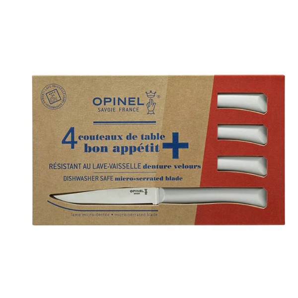 Coffret 4 couteaux de table lame micro-dentée 11 cm Bon Appétit Plus n