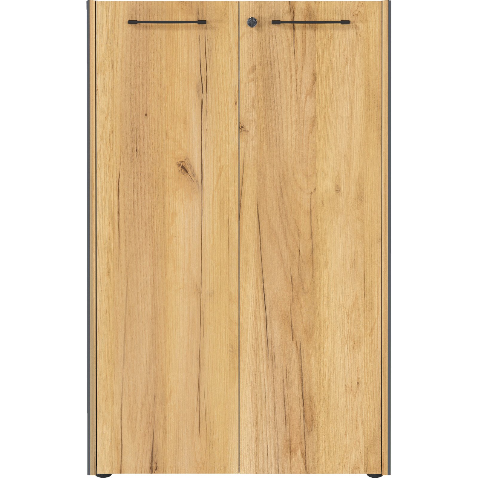Aktenschrank Vito Dekor Eiche/Graphit-Look 75 x 120 x 40 cm