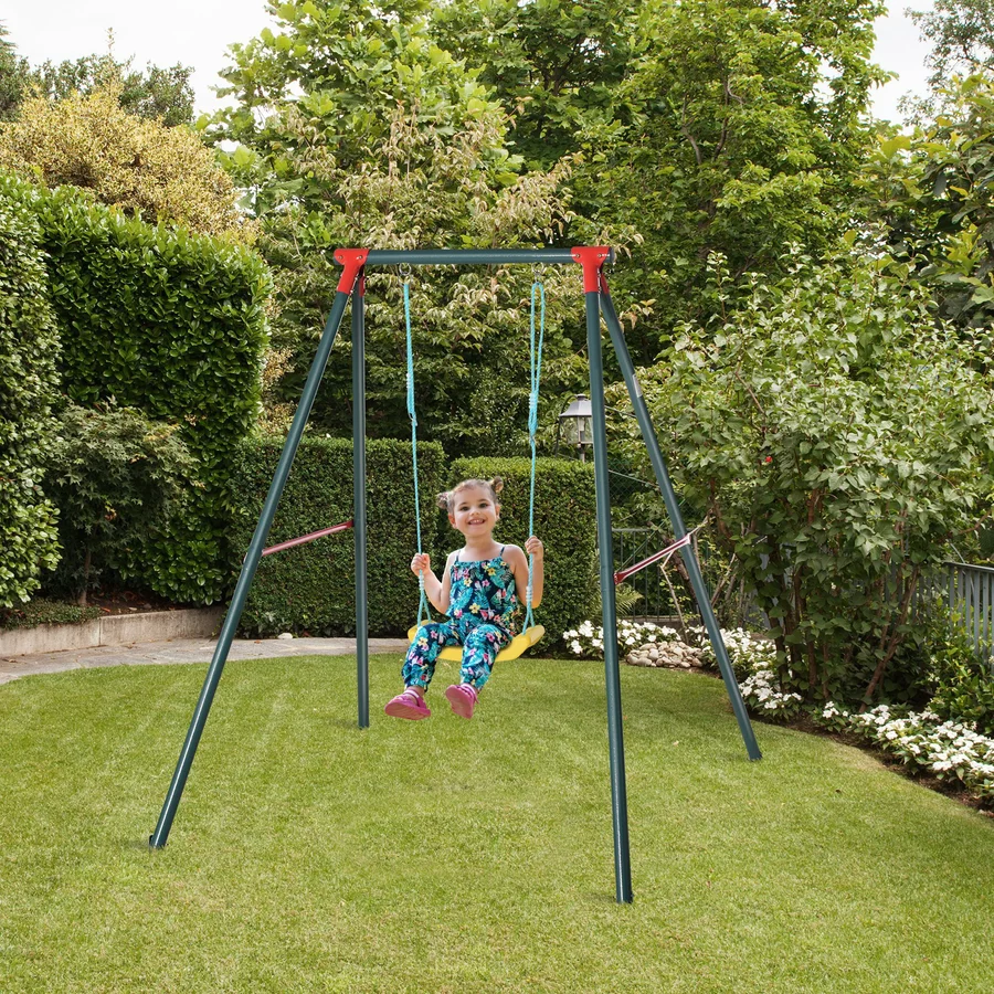 Outsunny Kinderschaukel höhenverstellbar bunt