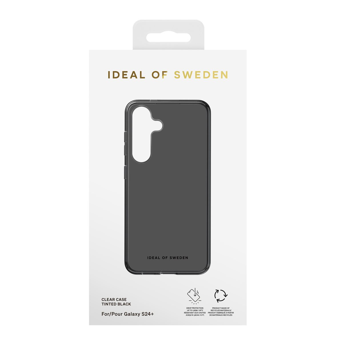 Samsung Galaxy S24  Plus Hardcase Hülle Clear Case Recycled (IDCLC-S24P-470) - Tinted Black