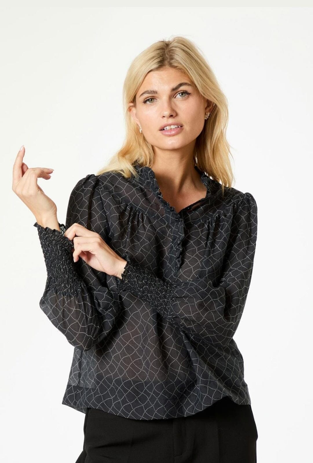 Neo Noir Karia Illusion Blouse