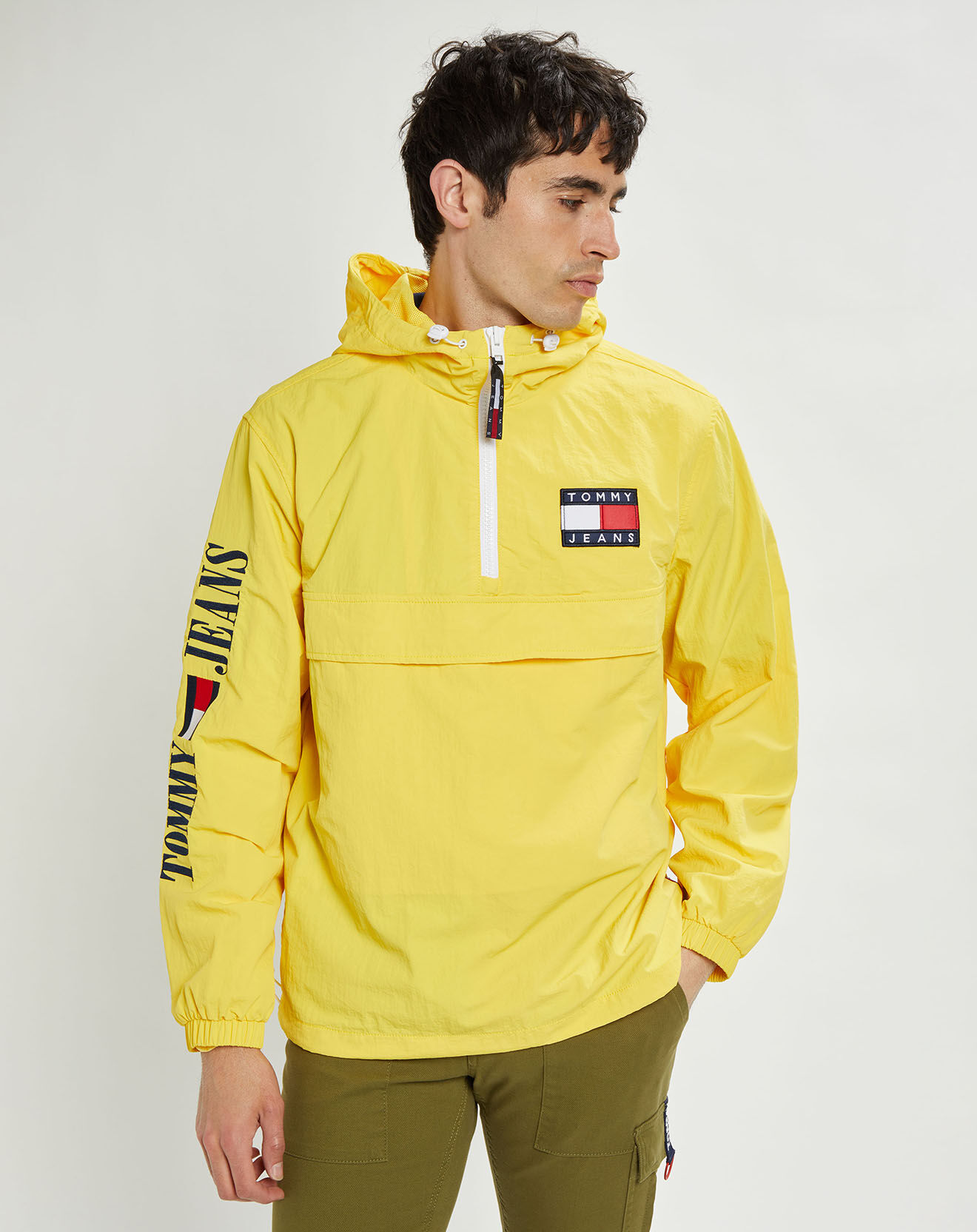 Tommy Jeans Coupe-vent Chicago Popover jaune
