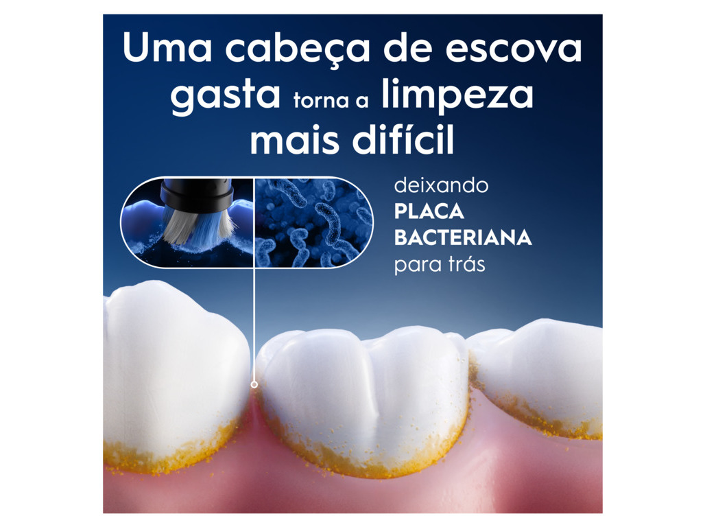 RECARGA ESCOVA ELÉCT. ORAL-B PRETA IO ULTIMATE CLEAN