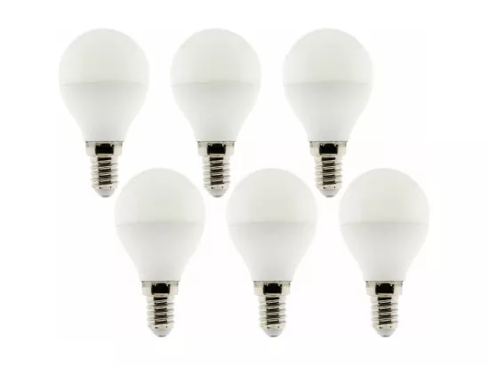 Pack de 6 ampoules LED 4,2W E14 sphérique - Zenitech