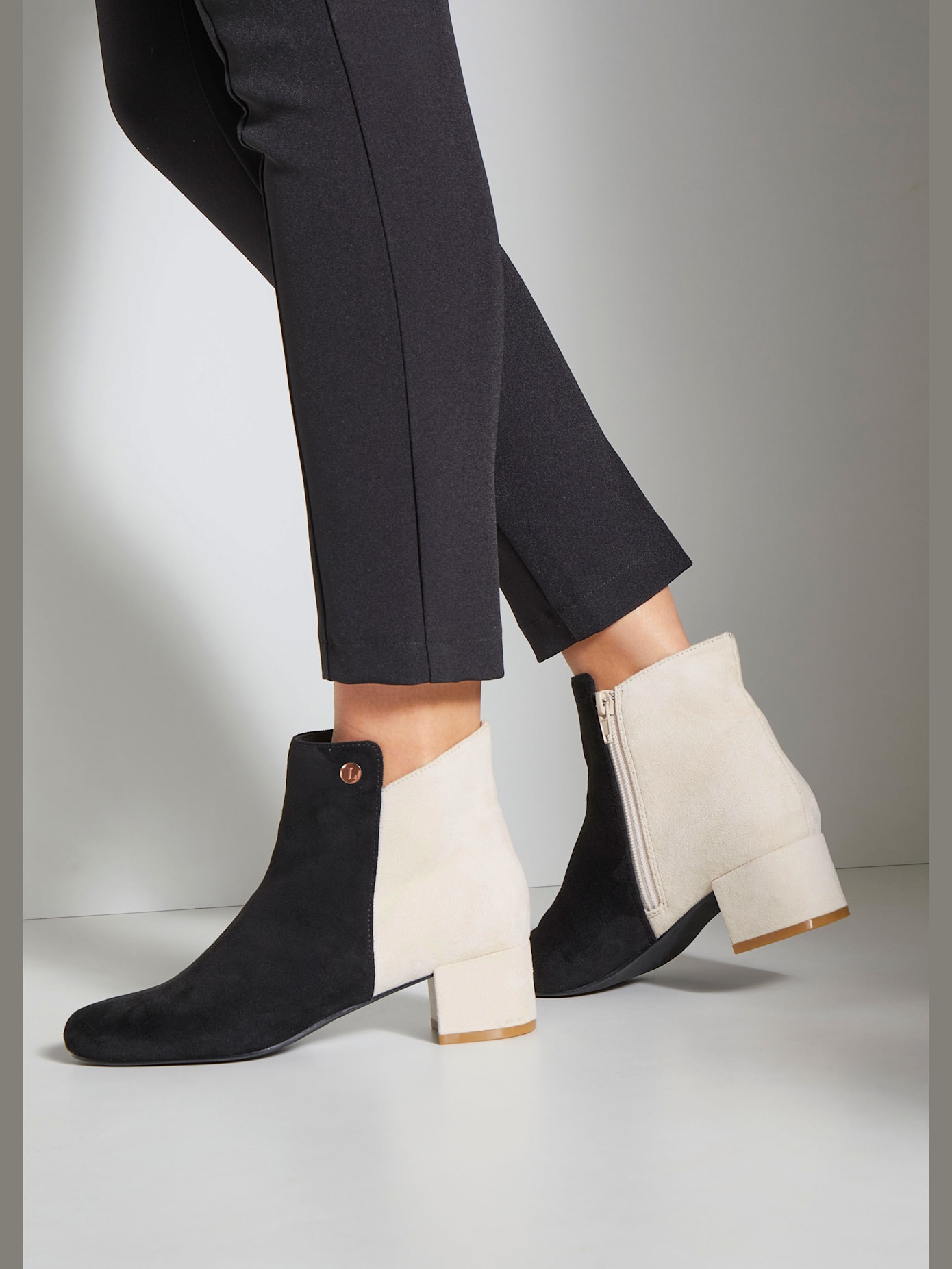 Bottines talon bottier confortable d'env. 4,5 cm