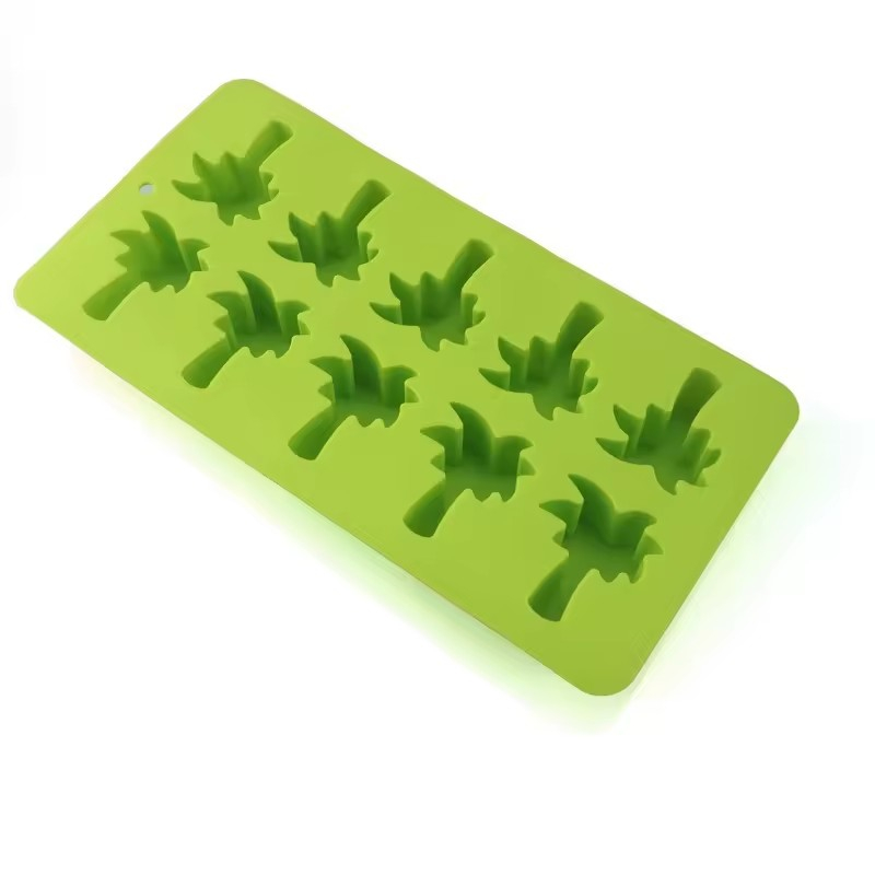 (10-fach) Silikon Universal Form DIY Tray für Eiswürfel / Süssigkeiten / Seife - Palme