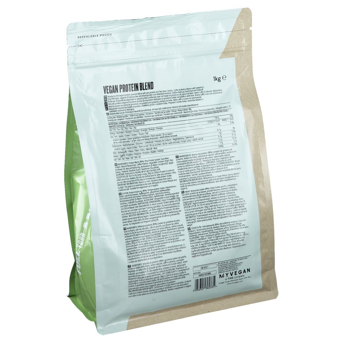 MyProtein Vegan Protein Blend Kaffee-Walnuss