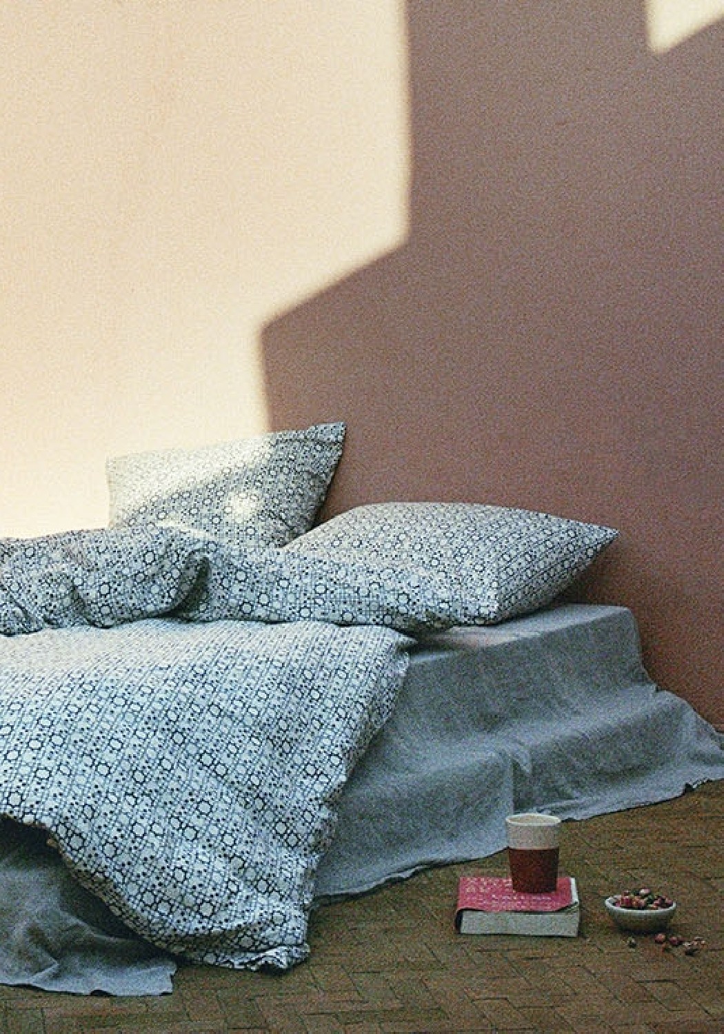 Journey Living Kissenbezug Marrakech Ecru/Midnight Blue