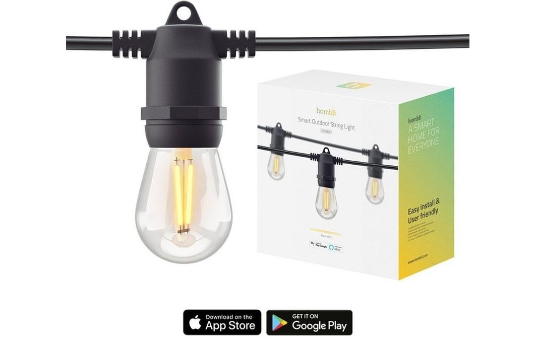 Hombli LED Gartenleuchte »String Light 12 LEDs 5m« Warmweiss