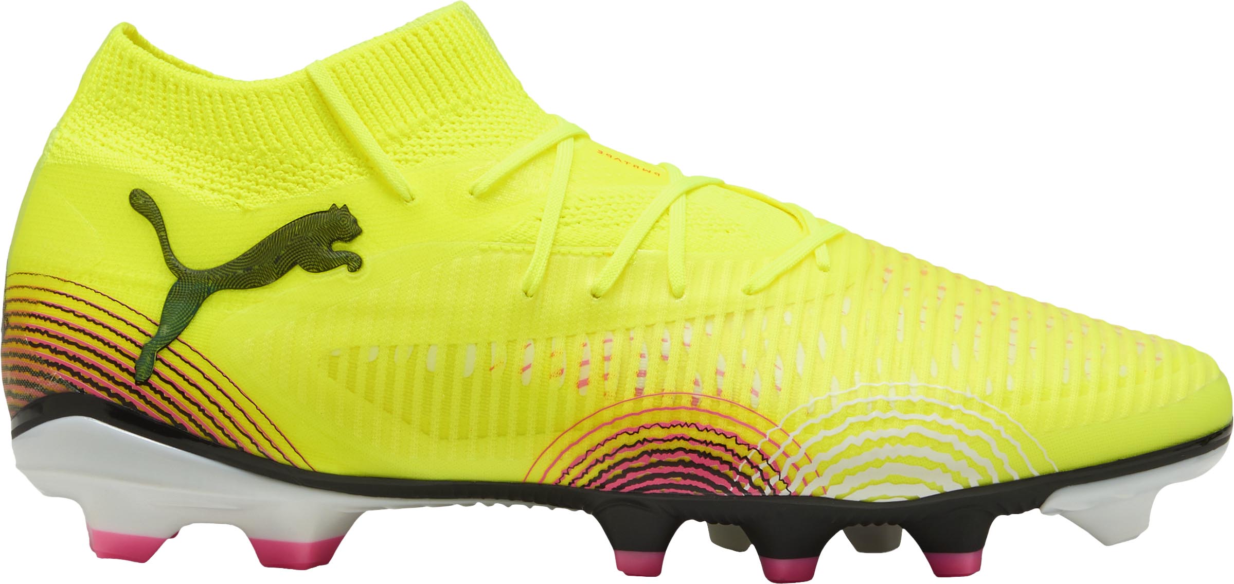 Future 8 Pro FG/AG Yellow Alert/PUMA Black/Sun Struck