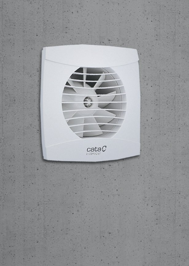 Cata UC-12 TH badkamer ventilator met timer en vochtigheidssensor 12W Ø120mm wit mat