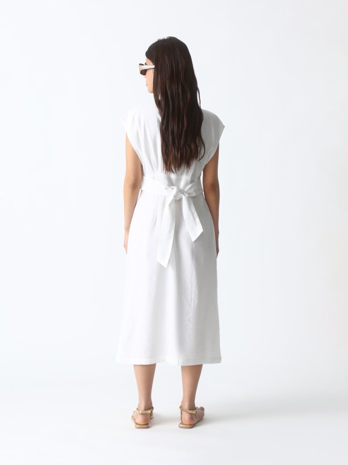 Vestido midi leve - Branco