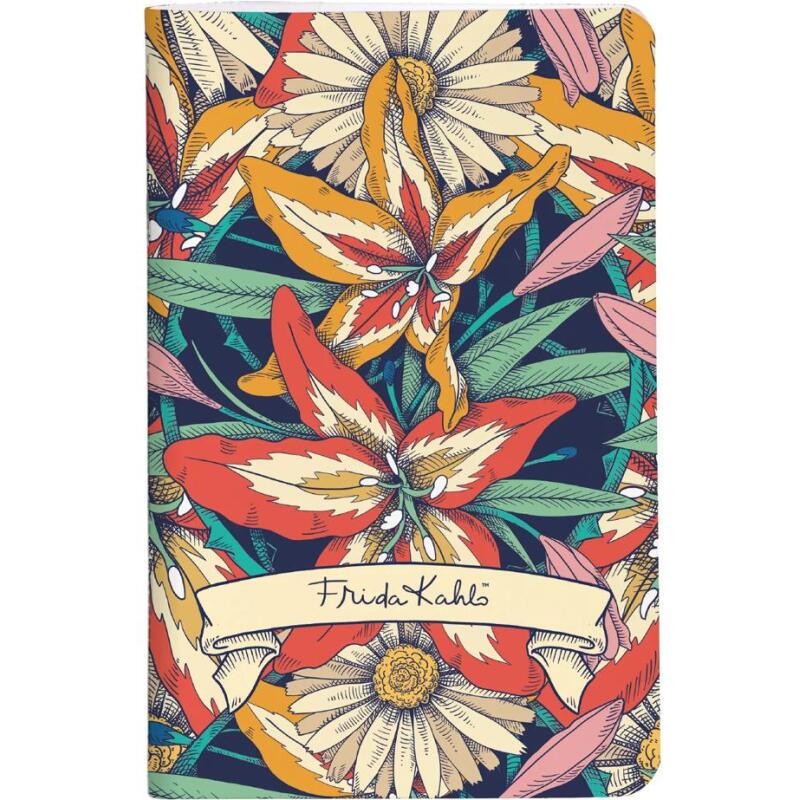 Frida Kahlo, Carnet cousu fil 7,5x12cm, 48 pages, uni, ass.
