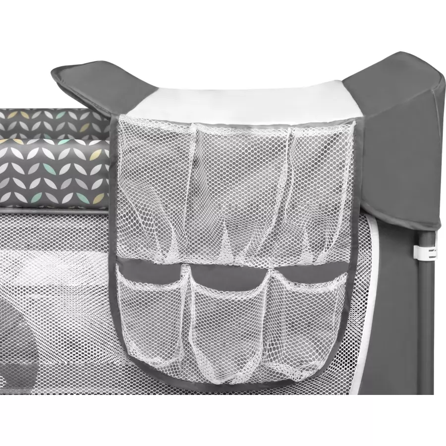 lionelo Reisebett Flower Grey Scandi