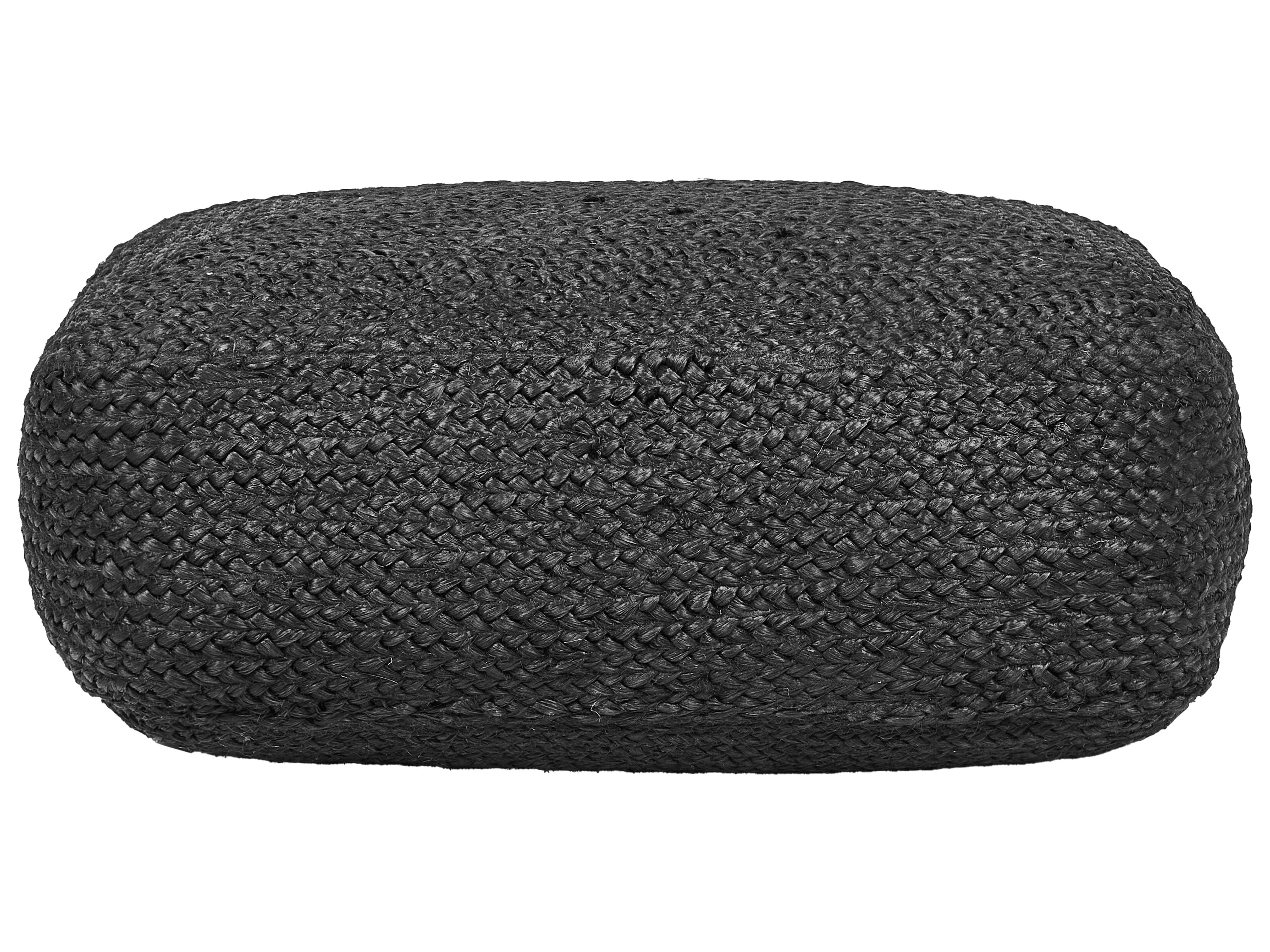 Poef ISARDA Jute Zwart